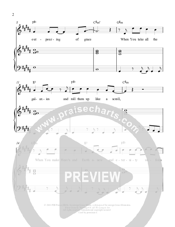 The Glory Of The Lamb Lead & Piano (Sovereign Grace)