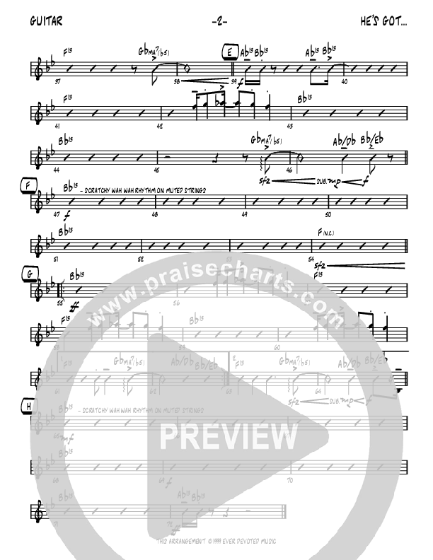 He's Got The Whole World (Instrumental) Guitar (John Carlson)