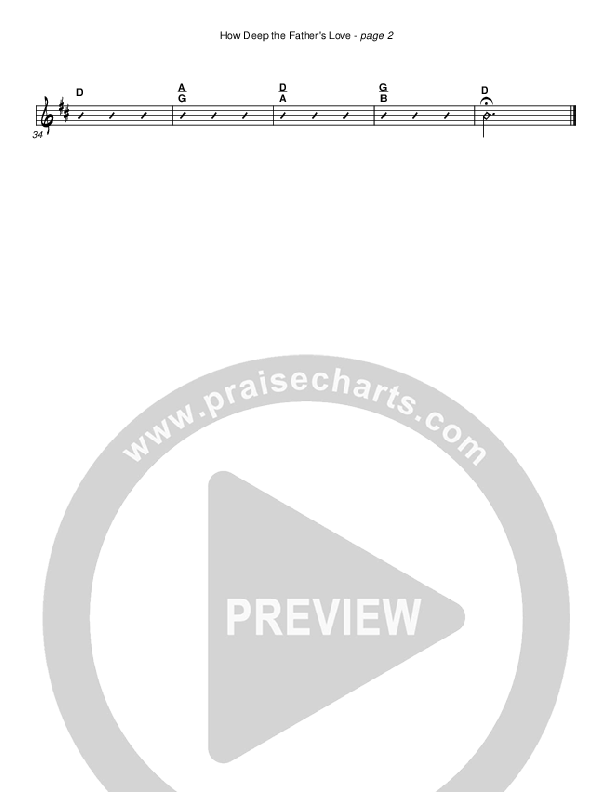 How Deep The Father's Love For Us Rhythm Chart (Cherry Hills Community Church)