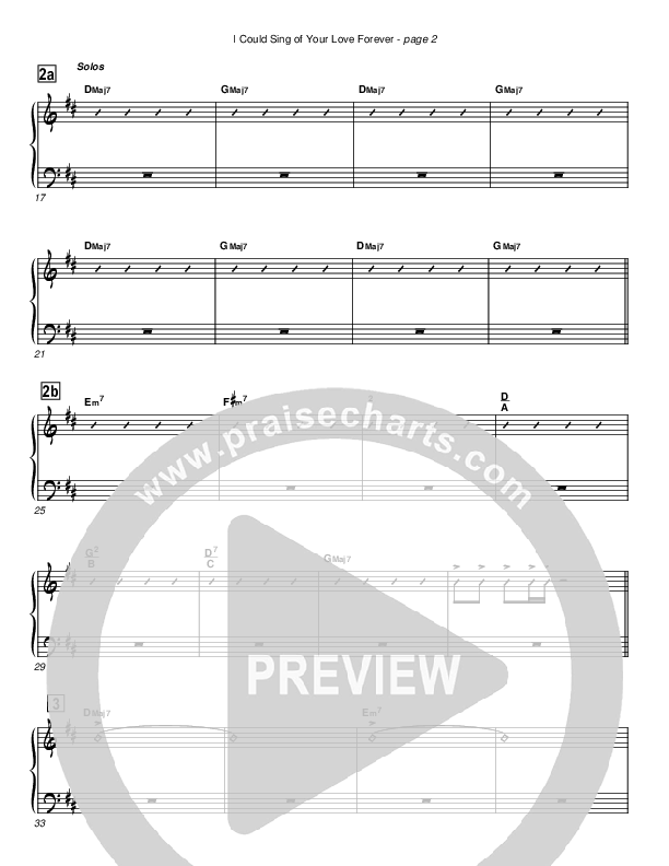 I Could Sing Of Your Love Forever Piano Sheet (Cherry Hills Community Church)