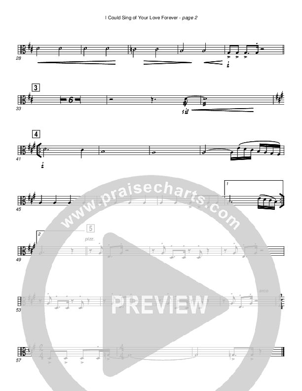 I Could Sing Of Your Love Forever Viola (Cherry Hills Community Church)