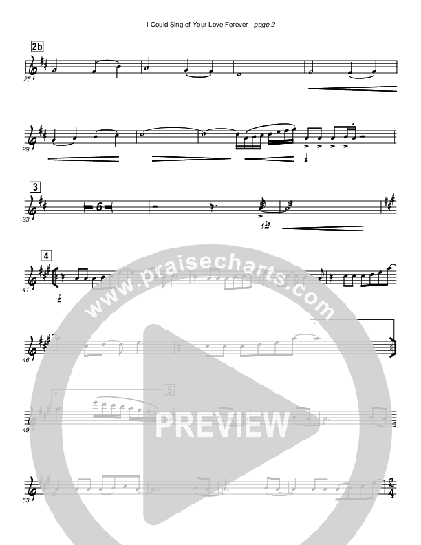 I Could Sing Of Your Love Forever Violin 2 (Cherry Hills Community Church)