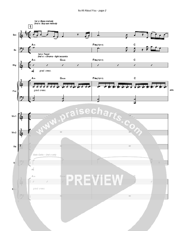 It's All About You Orchestration (Cherry Hills Community Church)