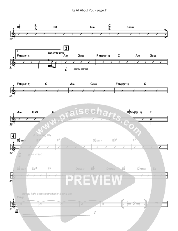 It's All About You Rhythm Chart (Cherry Hills Community Church)