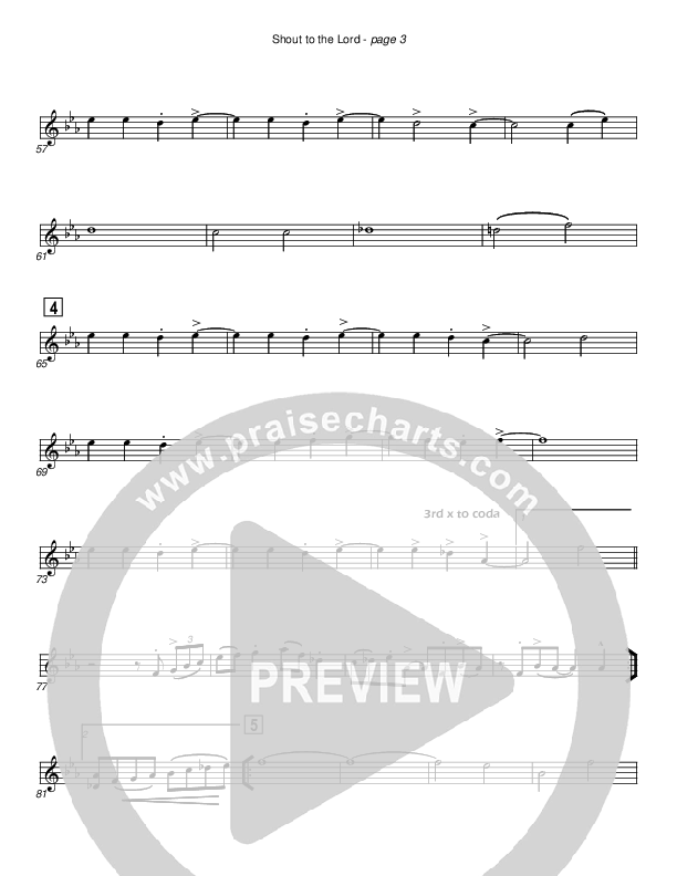 Shout To The Lord Violin 1 (Cherry Hills Community Church)