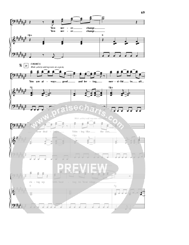 Healing In Your Wings Piano/Vocal (Sovereign Grace)