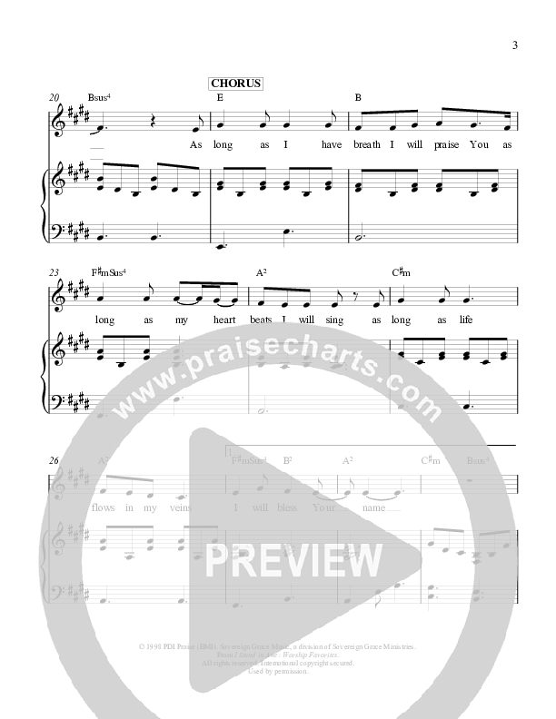 As Long As I Have Breath Lead & Piano (Sovereign Grace)