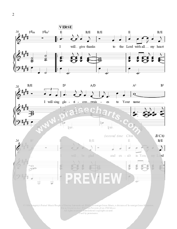 O Most High Lead & Piano (Sovereign Grace)