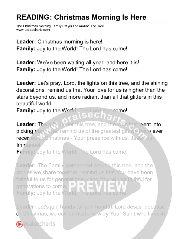 Christmas Morning Is Here (Reading) Reading (Dan Wilt)