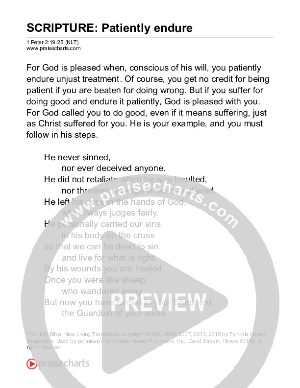 You Are Coming To Christ (1 Peter 2) Reading (Scripture)