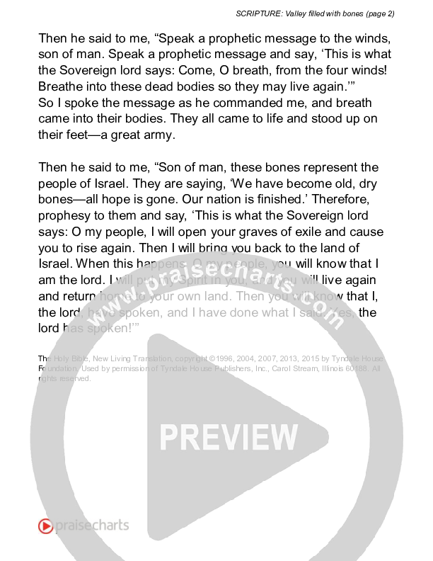 Valley Filled With Bones (Ezekiel 37) Reading (Scripture)