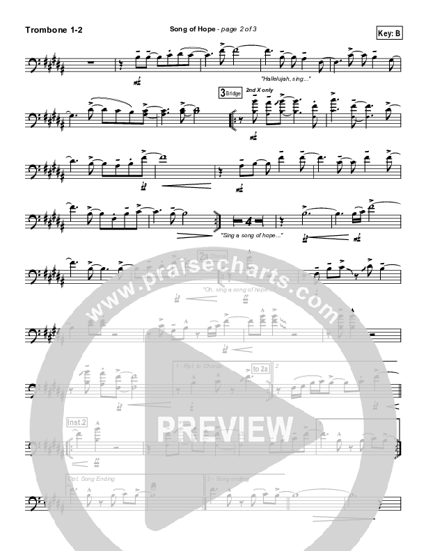 Song Of Hope Trombone 1/2 (Robbie Seay)