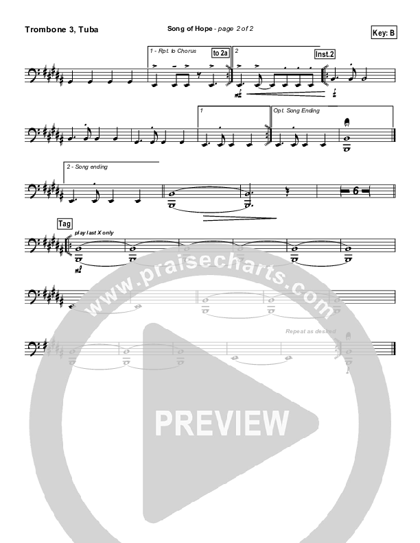 Song Of Hope Trombone 3/Tuba (Robbie Seay)