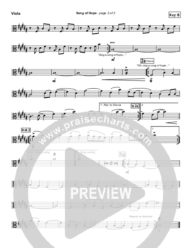 Song Of Hope Viola (Robbie Seay)