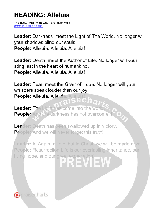 Alleluia (Reading) Reading (Dan Wilt)