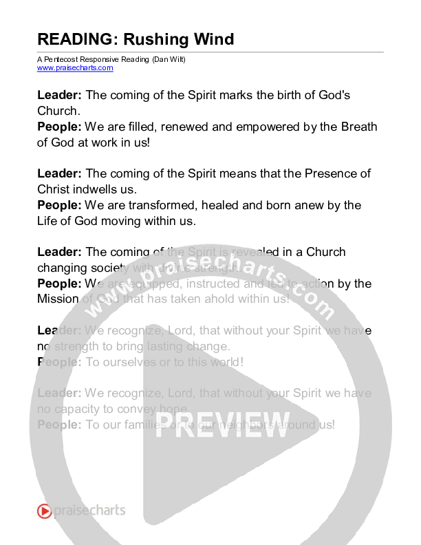 Rushing Wind (Reading) Reading (Dan Wilt)