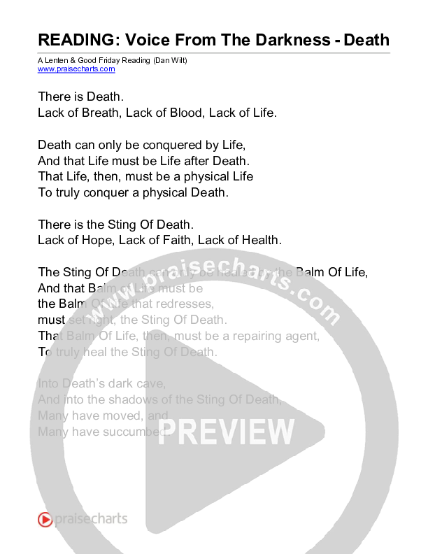 Voices From The Darkness - Death (Reading) Reading (Dan Wilt)