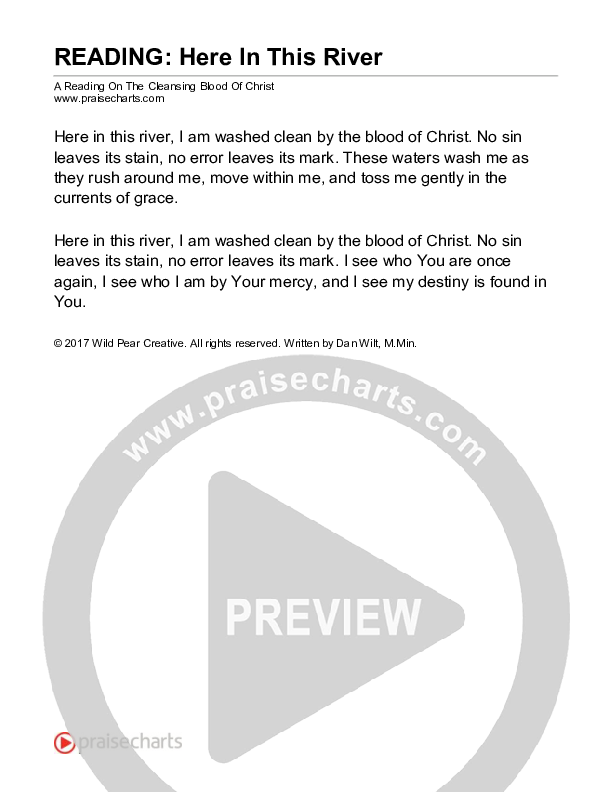 Here In This River (Reading) Reading (Dan Wilt)