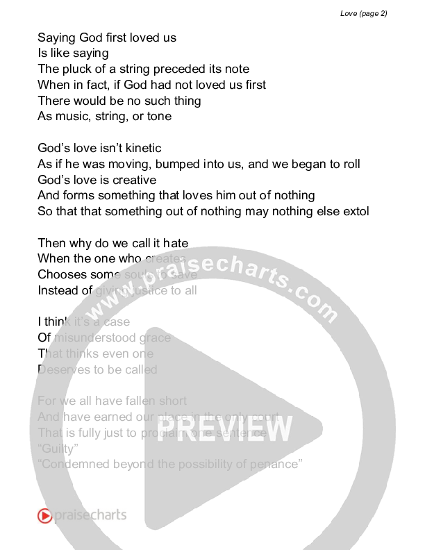 Love (Reading) Reading (David Bowden Readings)