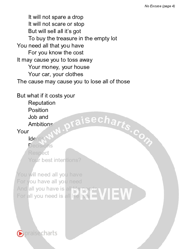 No Excuse (Reading) Reading (David Bowden Readings)