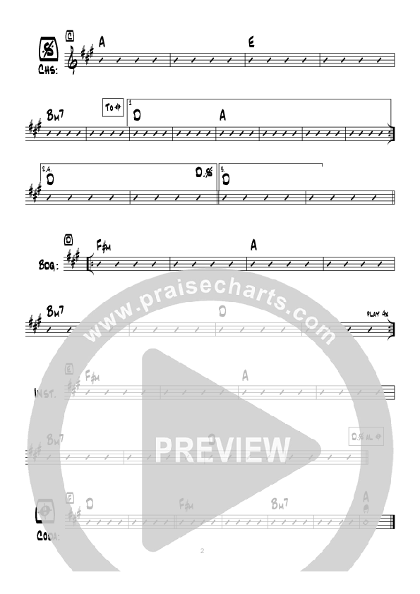 Alive In You (Instrumental) Chord Chart (Hillsong Worship)