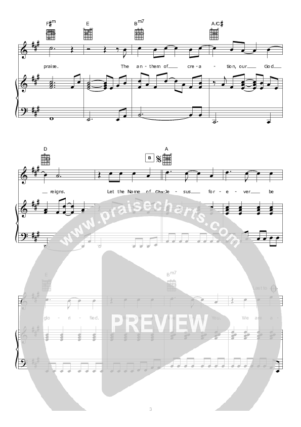 Alive In You (Instrumental) Piano/Vocal (Hillsong Worship)