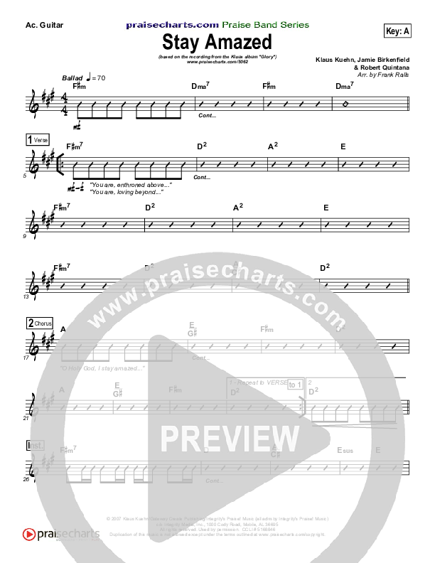 Stay Amazed Acoustic Guitar (Klaus)