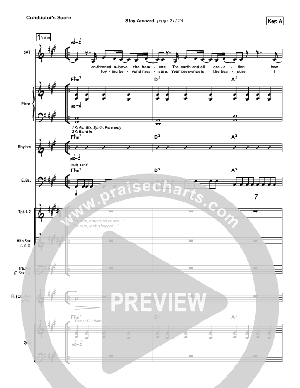 Stay Amazed Conductor's Score (Klaus)