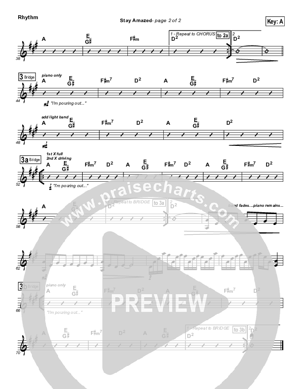 Stay Amazed Rhythm Chart (Klaus)