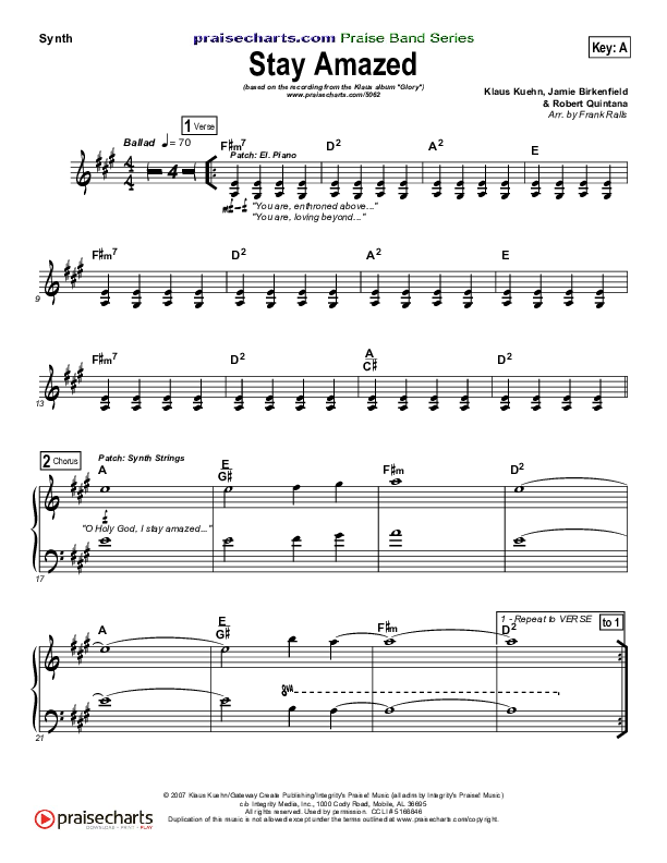 Stay Amazed Synth Strings (Klaus)