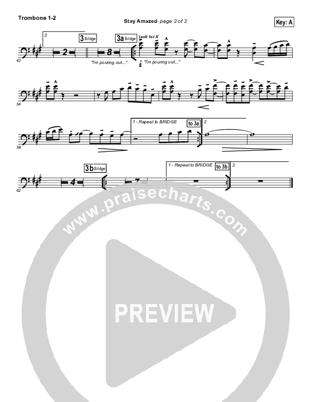 Stay Amazed Trombone 1/2 (Klaus)