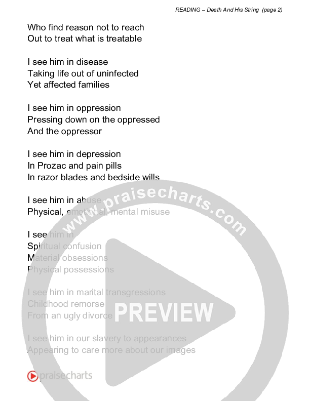 Death And His Sting (Reading) Reading (David Bowden Readings)