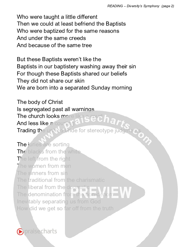 Diversity's Symphony (Reading) Reading (David Bowden Readings)