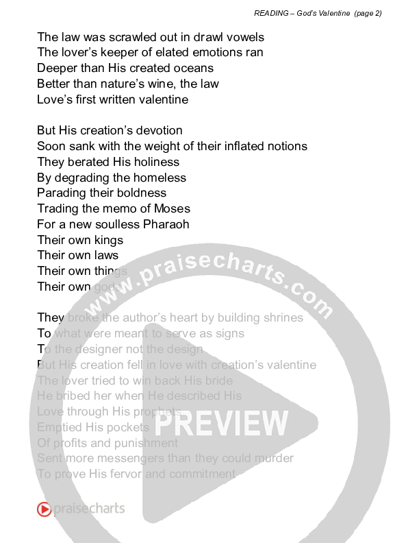 God's Valentine (Reading) Reading (David Bowden Readings)