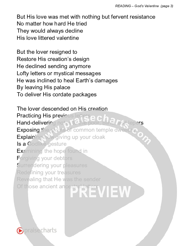 God's Valentine (Reading) Reading (David Bowden Readings)