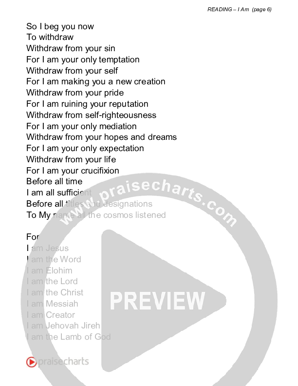 I Am (Reading) Reading (David Bowden Readings)