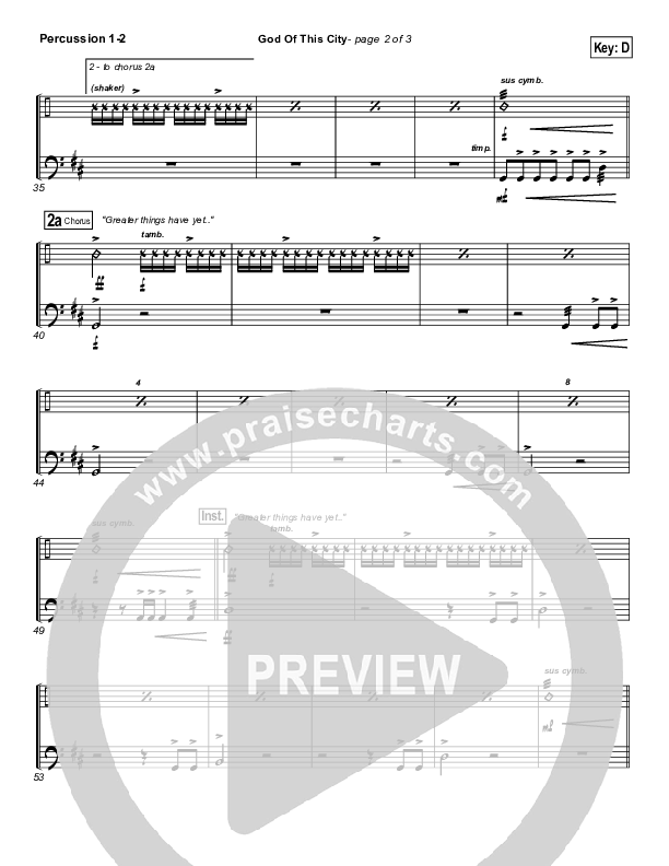 God Of This City Percussion (Chris Tomlin)