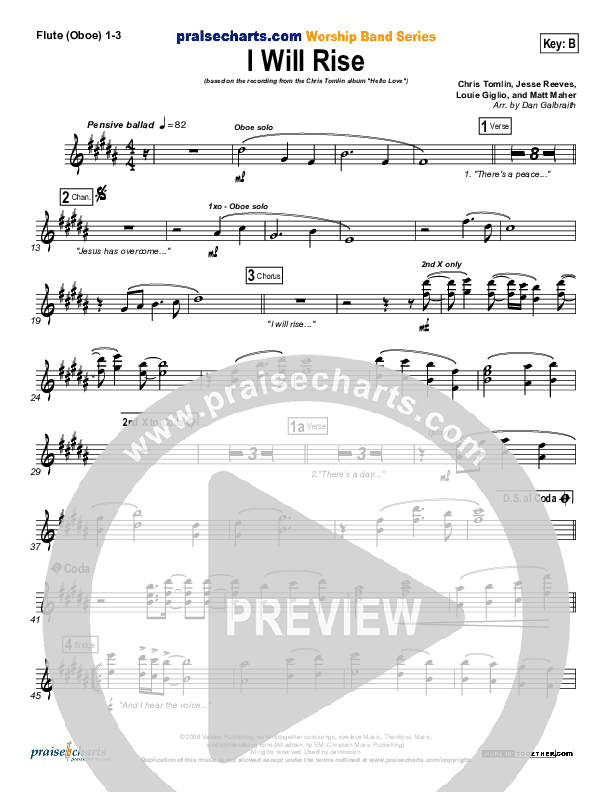 I Will Rise Wind Pack (Chris Tomlin)