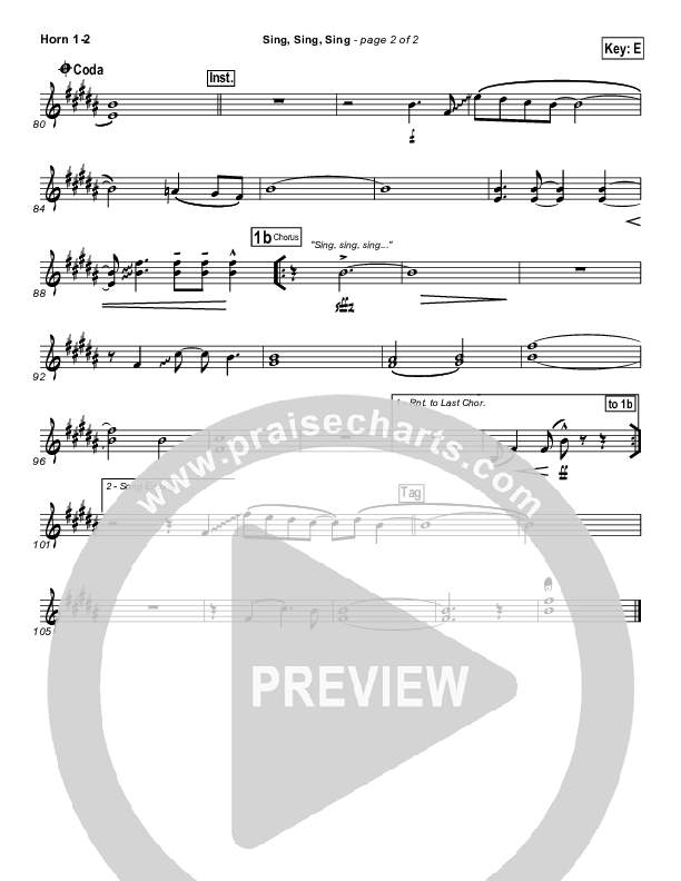 Sing Sing Sing Brass Pack (Chris Tomlin)