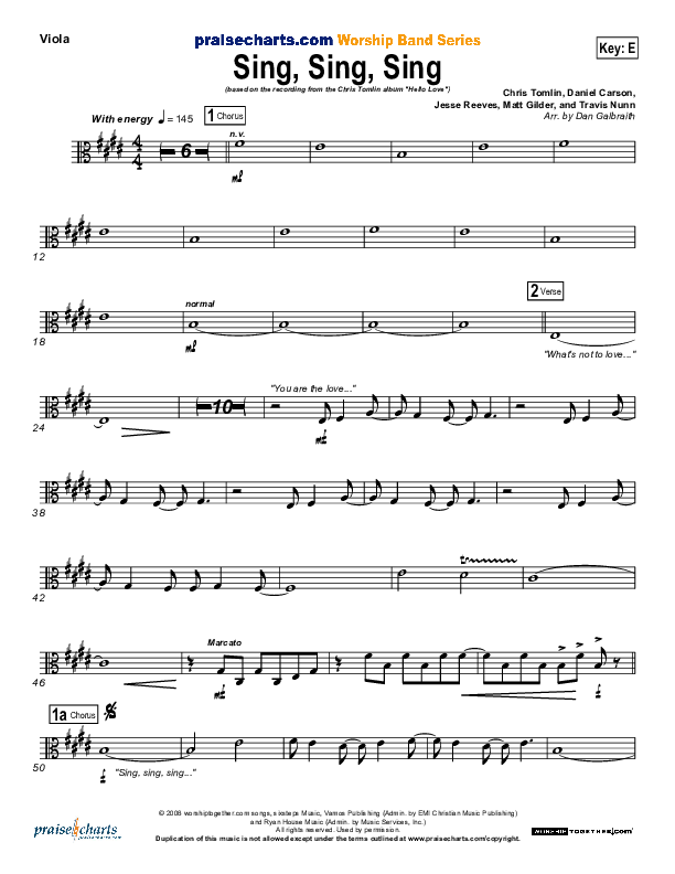 Sing Sing Sing Viola (Chris Tomlin)