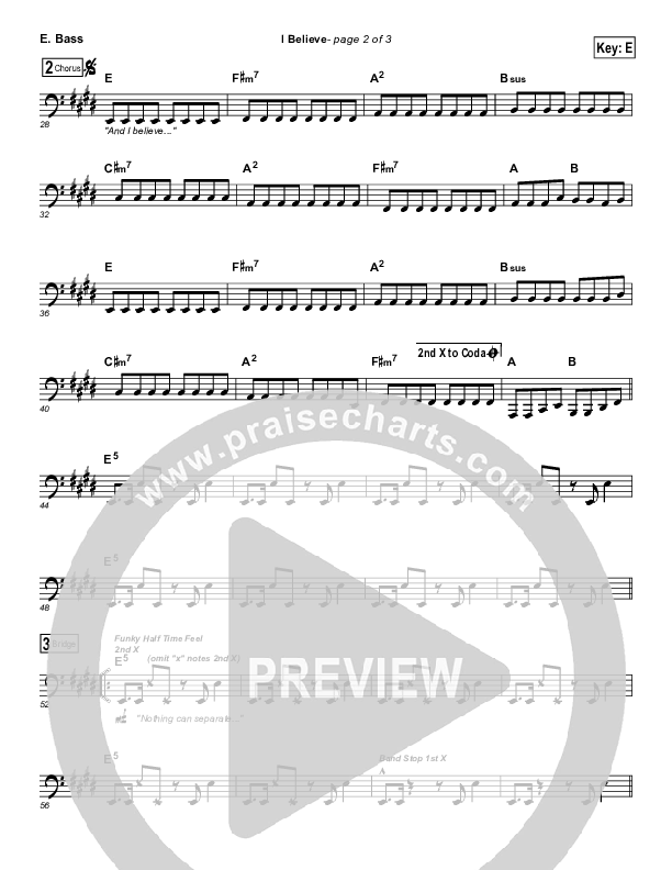 I Believe Bass Guitar (Dennis Jernigan)