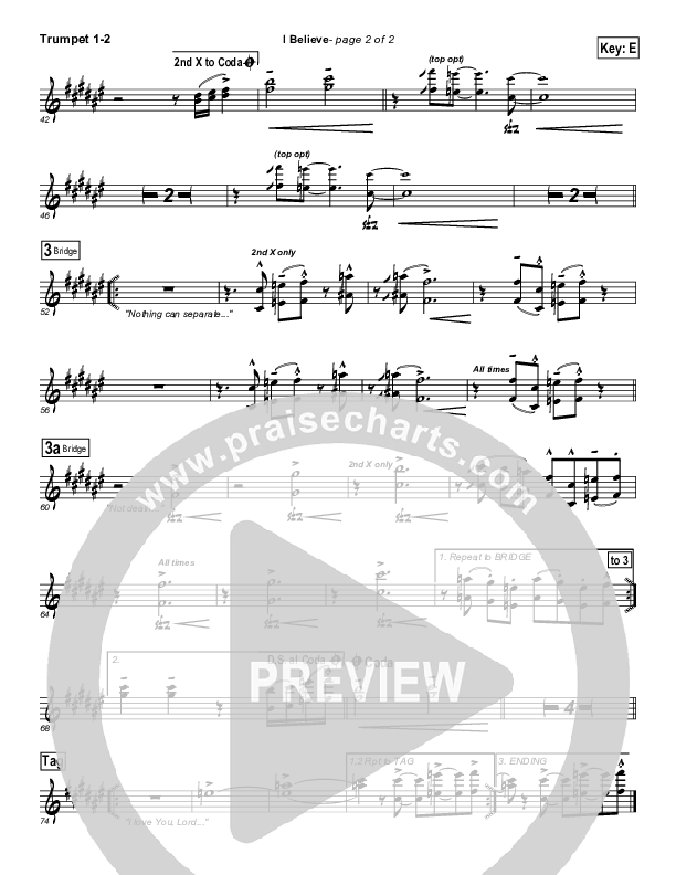 I Believe Trumpet 1,2 (Dennis Jernigan)