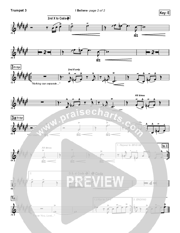 I Believe Trumpet 3 (Dennis Jernigan)