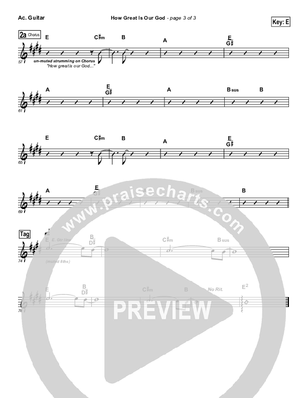 How Great is Our God Acoustic Guitar (Dennis Jernigan)