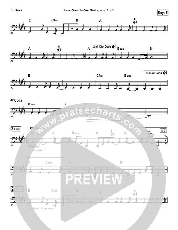 How Great is Our God Bass Guitar (Dennis Jernigan)