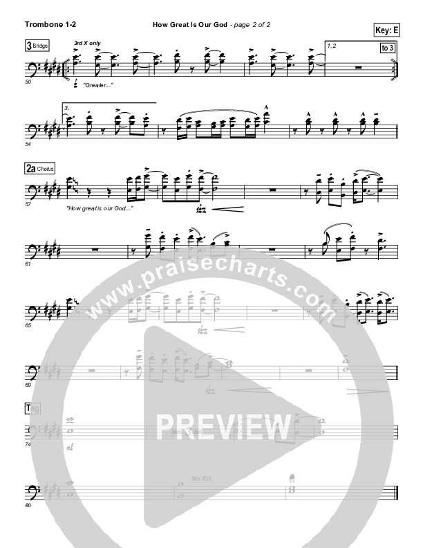 How Great is Our God Trombone 1/2 (Dennis Jernigan)