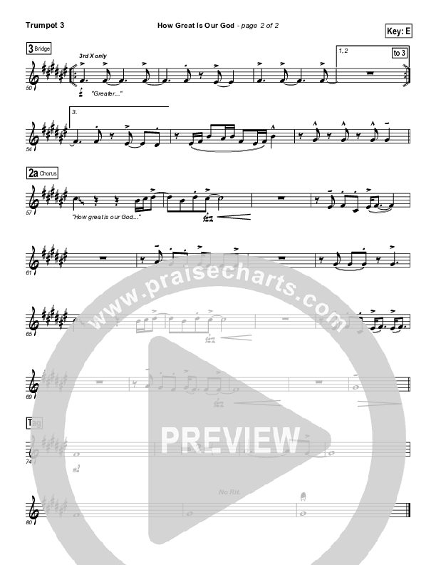 How Great is Our God Trumpet 3 (Dennis Jernigan)