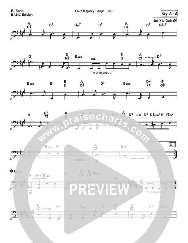 Your Majesty Bass Guitar (Dennis Jernigan)