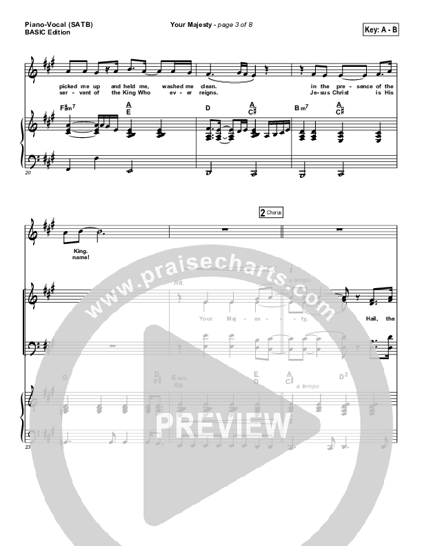 Your Majesty Piano/Vocal (Dennis Jernigan)