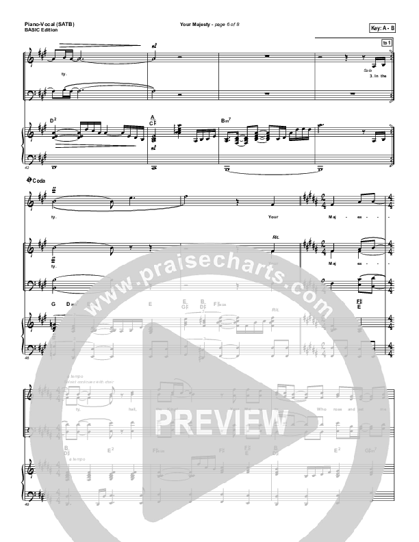 Your Majesty Lead & Piano (Dennis Jernigan)